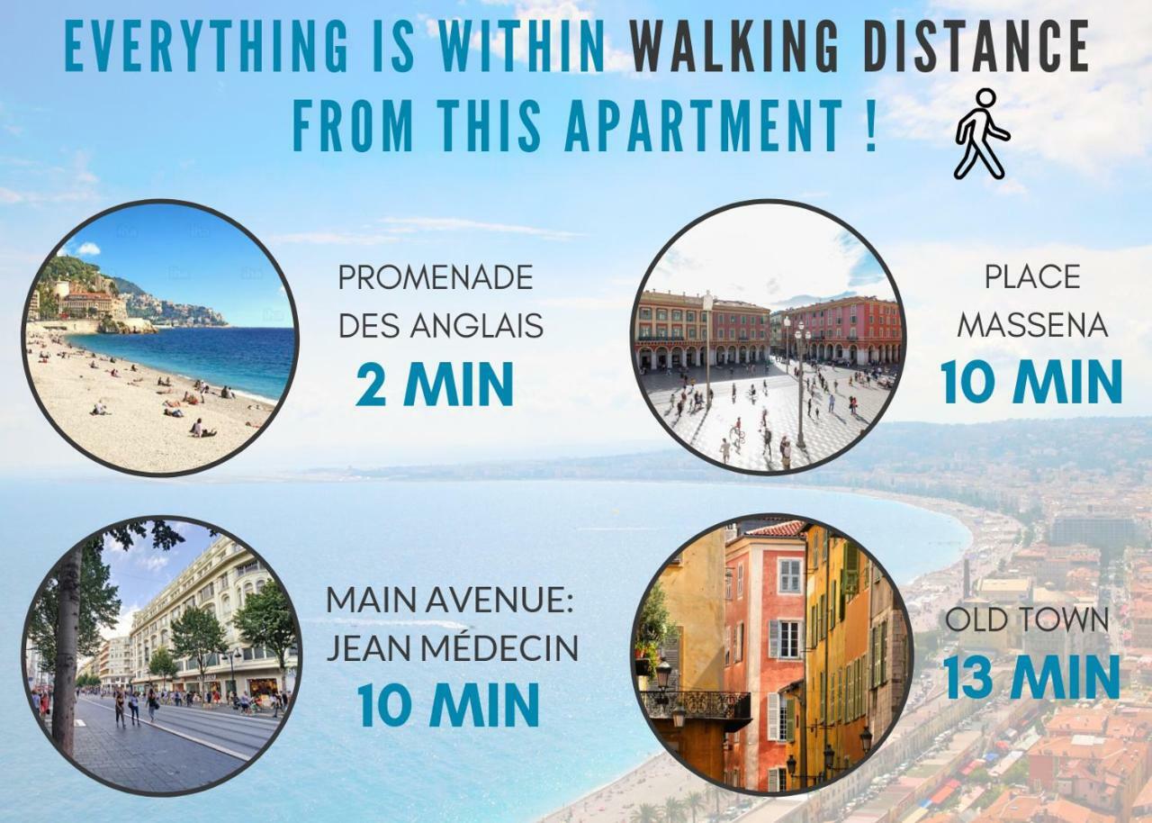 Nestor&Jeeves - Provence Terrasse - Central - By Sea - South Terrace Νίκαια Εξωτερικό φωτογραφία